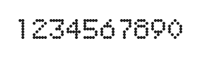 5×7数字点阵字体 ddN57AA1832