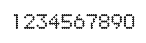 5×7数字点阵字体 ddN57AA1846