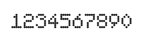 5×7数字点阵字体 ddN57AA1854