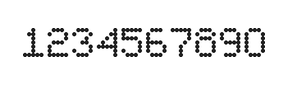 5×7数字点阵字体 ddN57AA1860