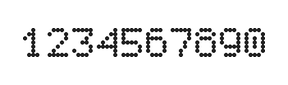 5×7数字点阵字体 ddN57AA1866