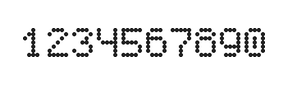 5×7数字点阵字体 ddN57AA1883
