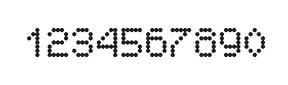 5×7数字点阵字体 ddN57AA1892