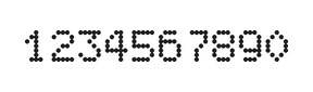 5×7数字点阵字体 ddN57AA1893