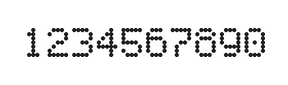 5×7数字点阵字体 ddN57AA1914