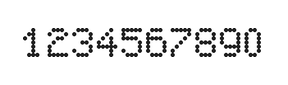 5×7数字点阵字体 ddN57AA1927