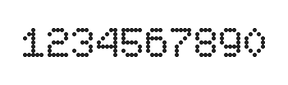 5×7数字点阵字体 ddN57AA1937