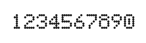 5×7数字点阵字体 ddN57AA1939
