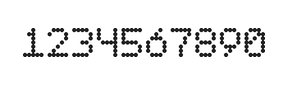 5×7数字点阵字体 ddN57AA1941