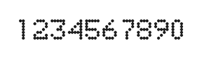 5×7数字点阵字体 ddN57AA1943