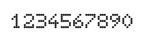 5×7数字点阵字体 ddN57AA1948