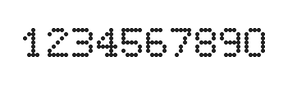 5×7数字点阵字体 ddN57AA1954