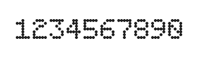 5×7数字点阵字体 ddN57AA1955
