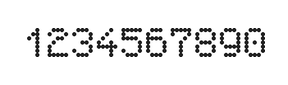 5×7数字点阵字体 ddN57AA1966