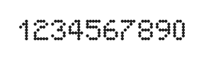 5×7数字点阵字体 ddN57AA1968