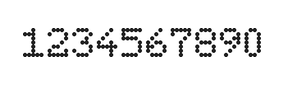 5×7数字点阵字体 ddN57AA1975
