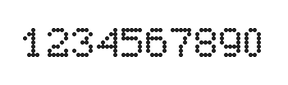 5×7数字点阵字体 ddN57AA1976