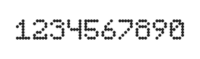 5×7数字点阵字体 ddN57AA1982