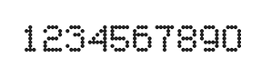 5×7数字点阵字体 ddN57AA1987