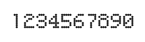 5×7数字点阵字体 ddN57AA1988