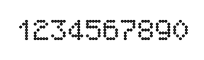 5×7数字点阵字体 ddN57AA1991