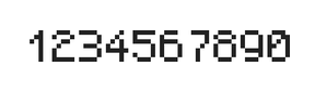 5×7数字点阵字体 ddN57AB0013