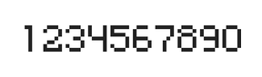 5×7数字点阵字体 ddN57AB0021