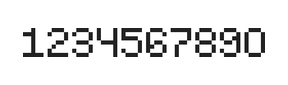 5×7数字点阵字体 ddN57AB0022