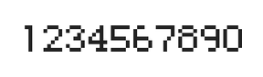 5×7数字点阵字体 ddN57AB0024