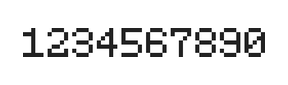 5×7数字点阵字体 ddN57AB0025
