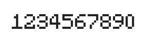5×7数字点阵字体 ddN57AB0026