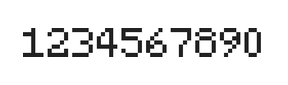 5×7数字点阵字体 ddN57AB0029