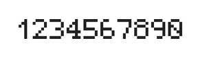 5×7数字点阵字体 ddN57AB0038