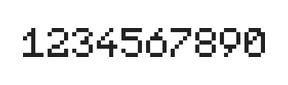 5×7数字点阵字体 ddN57AB0041