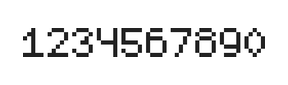 5×7数字点阵字体 ddN57AB0046