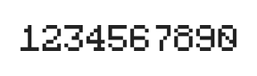 5×7数字点阵字体 ddN57AB0048