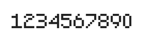 5×7数字点阵字体 ddN57AB0049