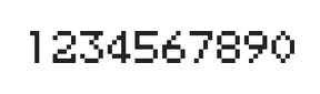 5×7数字点阵字体 ddN57AB0050