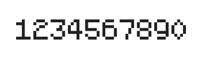 5×7数字点阵字体 ddN57AB0056