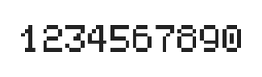 5×7数字点阵字体 ddN57AB0057