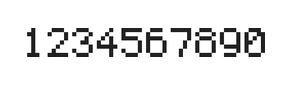 5×7数字点阵字体 ddN57AB0058