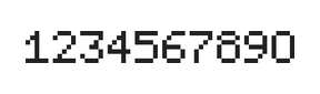 5×7数字点阵字体 ddN57AB0069