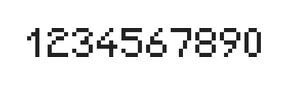 5×7数字点阵字体 ddN57AB0071