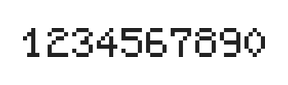 5×7数字点阵字体 ddN57AB0073