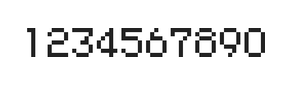 5×7数字点阵字体 ddN57AB0078