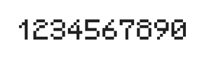5×7数字点阵字体 ddN57AB0080