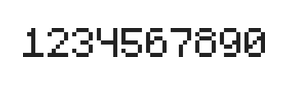 5×7数字点阵字体 ddN57AB0083