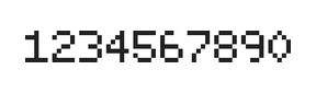 5×7数字点阵字体 ddN57AB0085