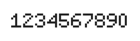 5×7数字点阵字体 ddN57AB0094