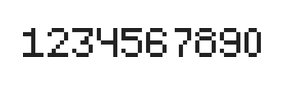 5×7数字点阵字体 ddN57AB0098